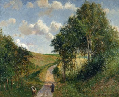 Landscape at Berneval by Camille Pissarro