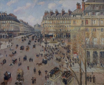 Place du Théâtre Français by Camille Pissarro