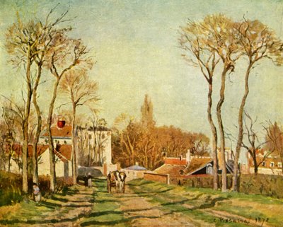 The Entrance to a Village by Camille Jacob Pissarro