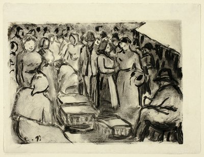 The Market by Camille Pissarro