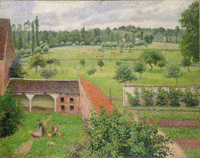 View from my Window, Eragny-sur-Epte by Camille Pissarro