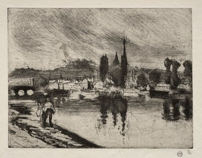 View of Rouen by Camille Pissarro