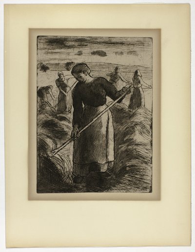 Woman Haymaker at Éragny by Camille Pissarro