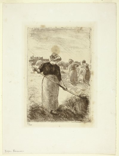 Women Tossing the Hay by Camille Pissarro