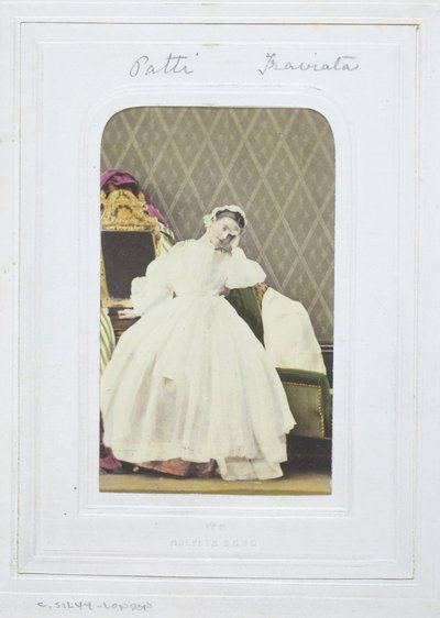 Adelina Patti, Traviata, 1860-69 by Camille Silvy