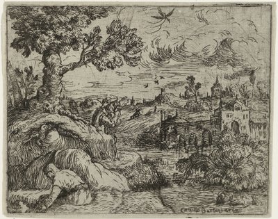 Landscape with Cloudy Sky by Camillo Berlinghieri