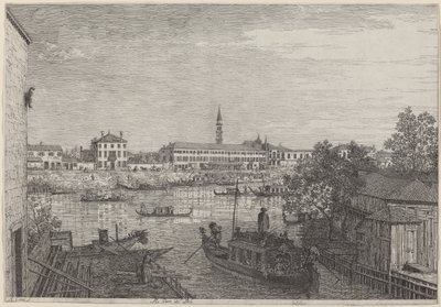 At the Port of Dolo by Canaletto