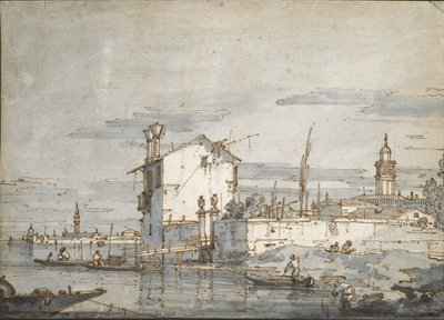 An Island in the Lagoon by Canaletto