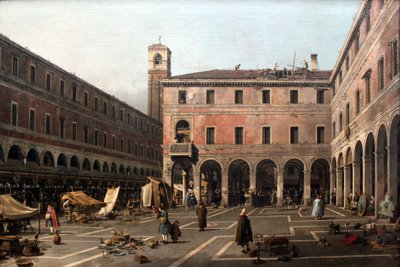 Campo di Rialto by Giovanni Antonio Canal
