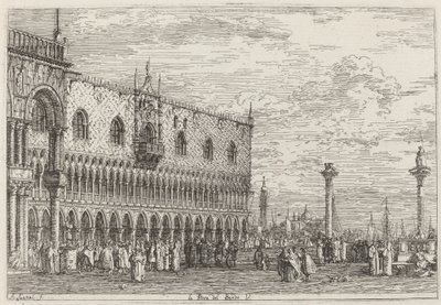 La Piera del Bando. V., c. 1735-1746 by Canaletto