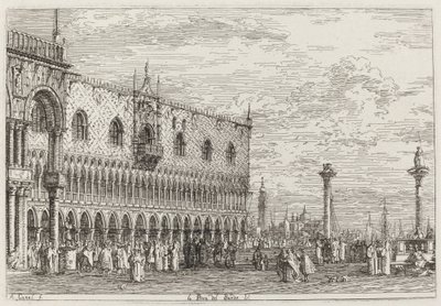 La Piera del Bando. V. [lower right] by Canaletto