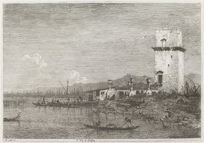La Torre di Malghera, c. 1735-1746 by Canaletto