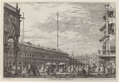The Procuratie Nuove and S. Ziminian V. by Canaletto