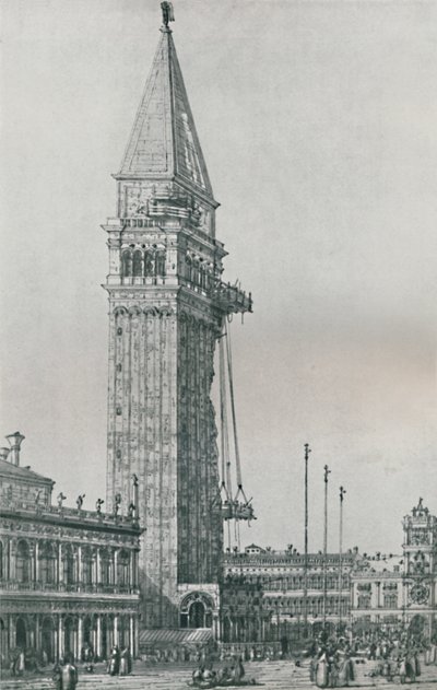 Repairing the Campanile, 1746-1756 by Giovanni Antonio Canal