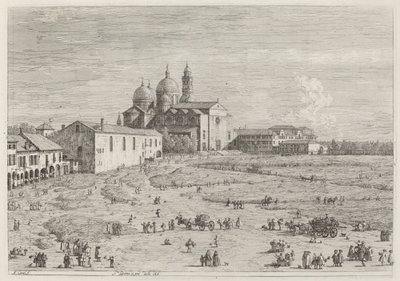 S. Giustina in pra della Vale by Canaletto