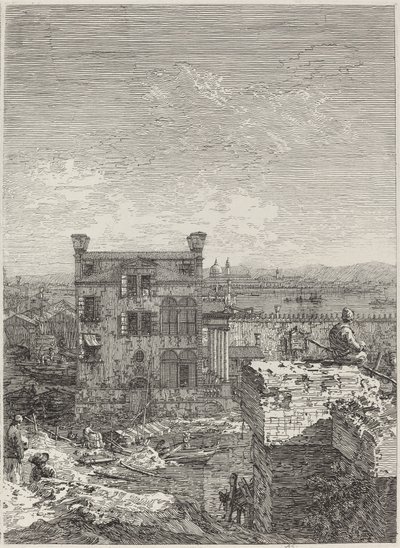 The House with the Peristyle (Right) by Canaletto
