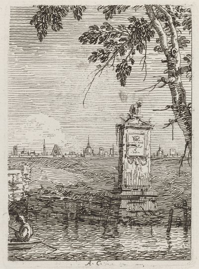 The Little Monument, c. 1735-1746 by Canaletto