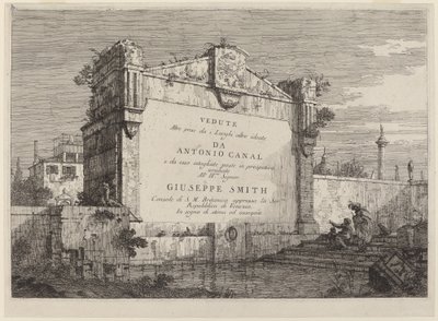 Title Plate by Canaletto