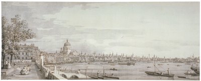 View of the River Thames, London, c. 1750 by Canaletto