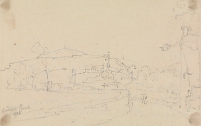 Godshill Church, August 1826 by Capt. Thomas Hastings