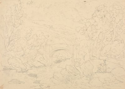 Holne Bridge, 30 May 1833 by Capt. Thomas Hastings