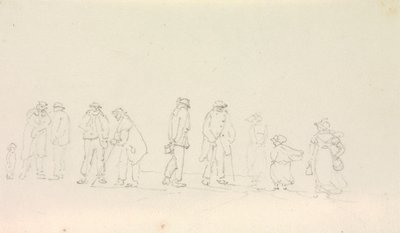 Sketch of a Group of People by Capt. Thomas Hastings