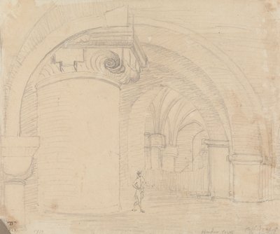 Undercroft, Cathedral of Canterbury by Capt. Thomas Hastings