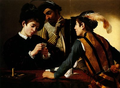 The Cardsharps by Michelangelo Merisi Caravaggio