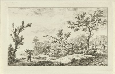 Wood gatherer (Landscapes A-F) by Carel Lodewijk Hansen