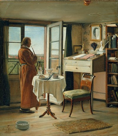 The Actor Kristian Mantzius in His Study by Carl Heinrich Bloch