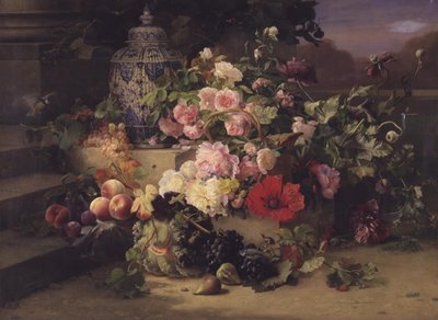 Fruit and Flower Painting by Carl Balsgaard