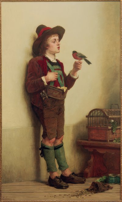 Pipe Lesson by Carl Bernhard Schlösser