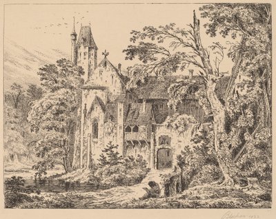 The Monastery in the Forest by Carl Blechen