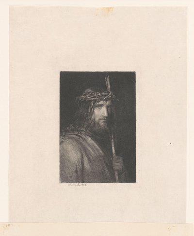 Christ with Crown of Thorns (Man of Sorrows) by Carl Bloch