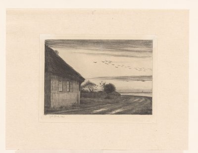 House on a Country Road by Water by Carl Bloch