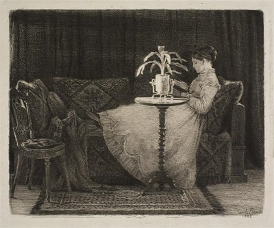 Reading Lady by Carl Bloch