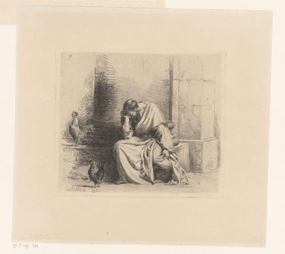 Peter with Crowing Rooster by Carl Bloch