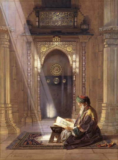 In the Mosque by Carl Friedrich Heinrich Werner