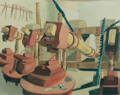 Smithy Hinterstein (near Hindelang) by Carl Grossberg