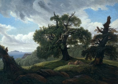 Oaks by the Sea by Carl Gustav Carus