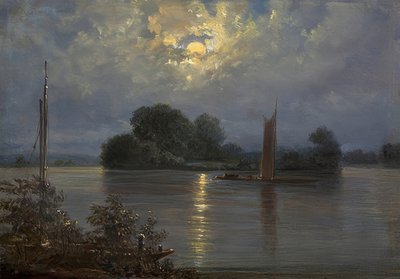 Full Moon at Pillnitz by Carl Gustav Carus
