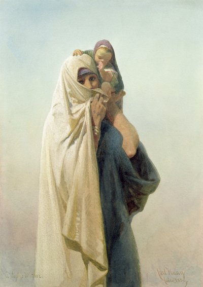 A Coptic Mother by Carl Haag