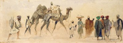 A Start for the Desert, 1858 by Carl Haag