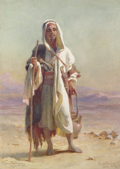 A Young Bedawee from Sinai, 1873 by Carl Haag