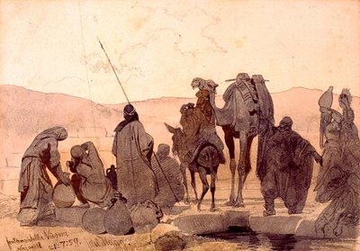 Fountain of the Virgin, Nazareth by Carl Haag