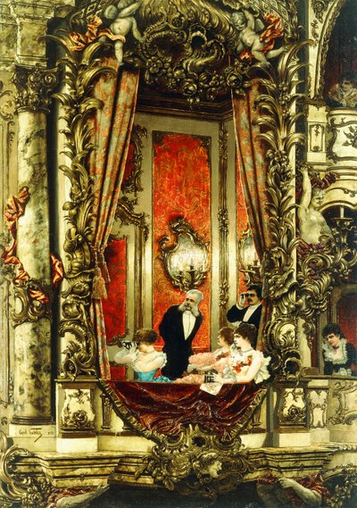 Franz Josef at the Opera, 1883 by Carl Kahler