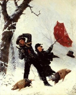 The Red Umbrella by Carl Kronberger