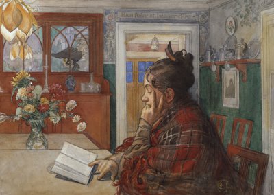 Karin Reading by Carl Larsson
