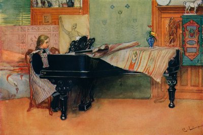 Suzanne at the Piano by Carl Larsson