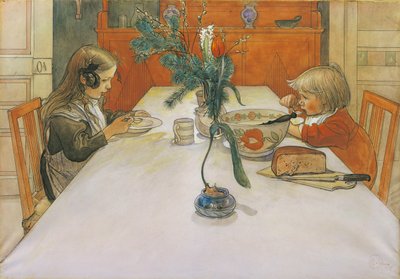 The Evening Meal by Carl Larsson